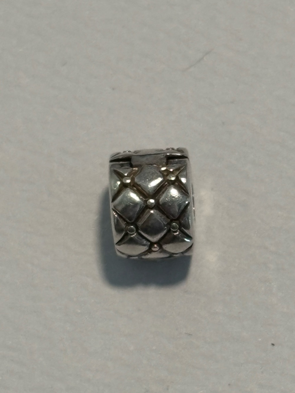 Sterling Silver Studded Clip Charm